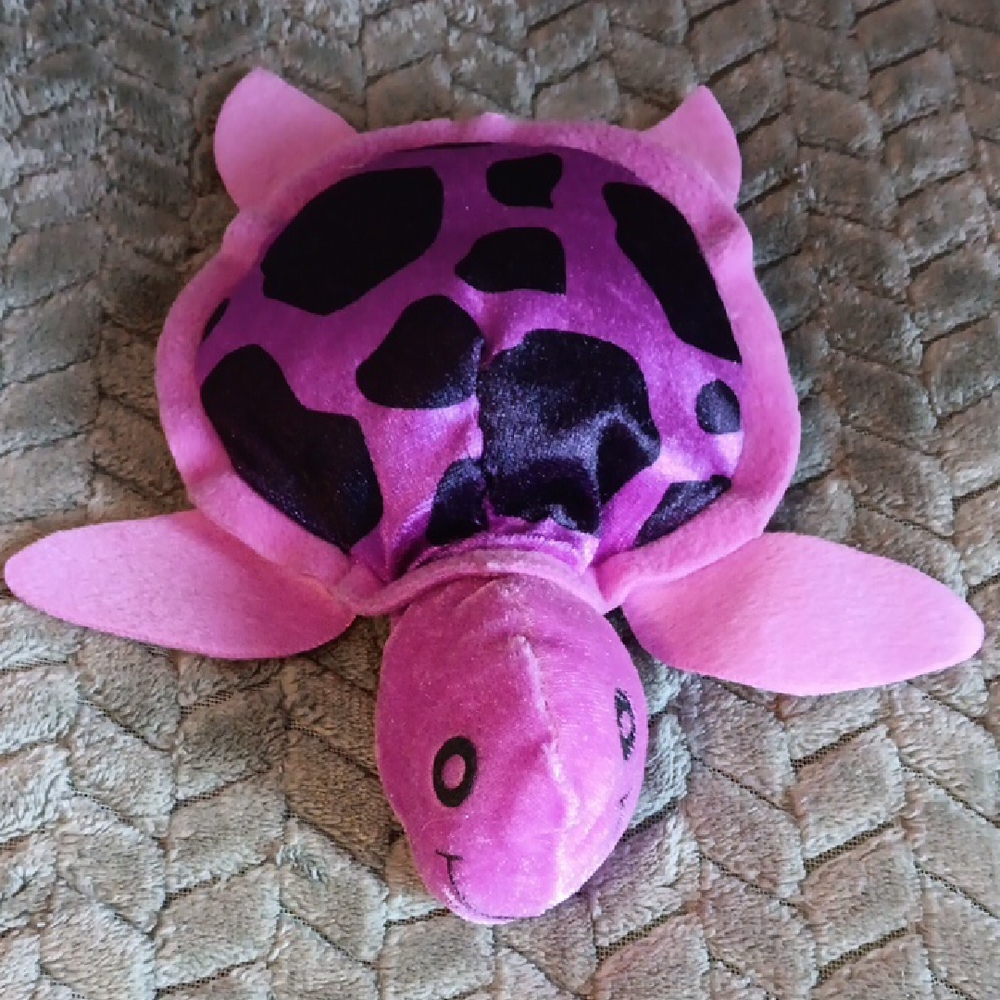 Pink and Purple Plush Turtle Toy